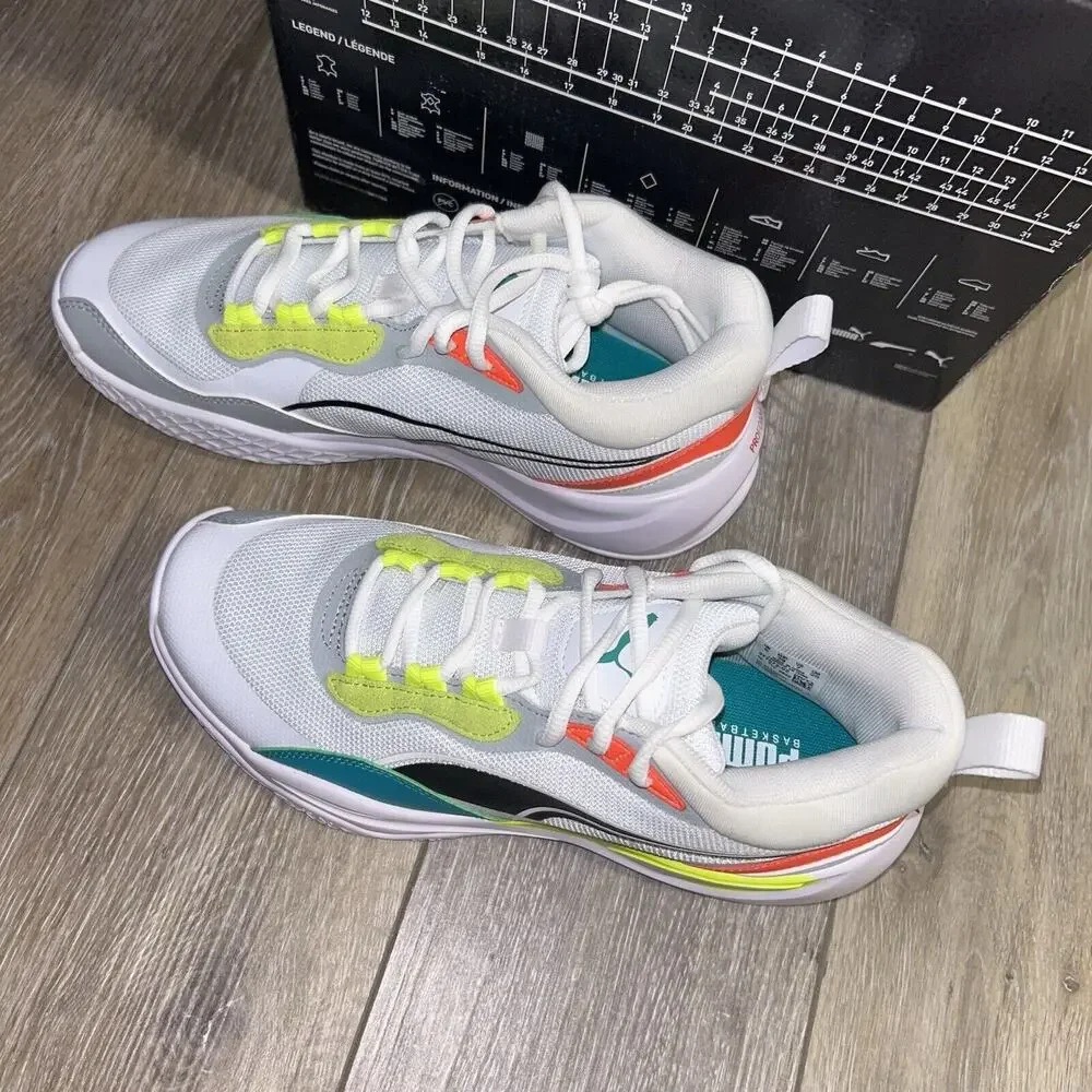 NEW Puma 37757202 Mens US Size 7 Playmaker Pro Basketball Sneaker Shoes White